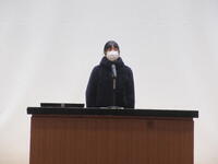 １学年代表生徒発表