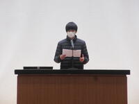 ３学年代表生徒発表