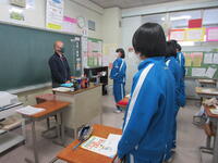 学級委員長からのお礼の言葉